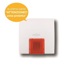 Dissuasione Progressiva e Localizzata: con la Sirena senza fili DAITEM e-square