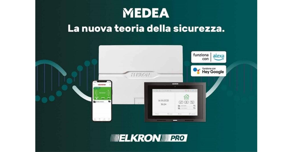 Nuova generazione sistema antintrusione Elkron Medea