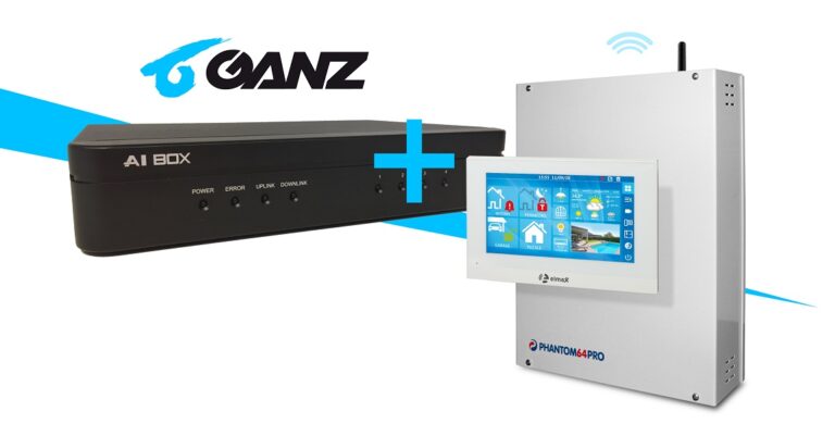 Elmax videoanalisi PHANTOM64PRO integrazione Ganz AI-BOX