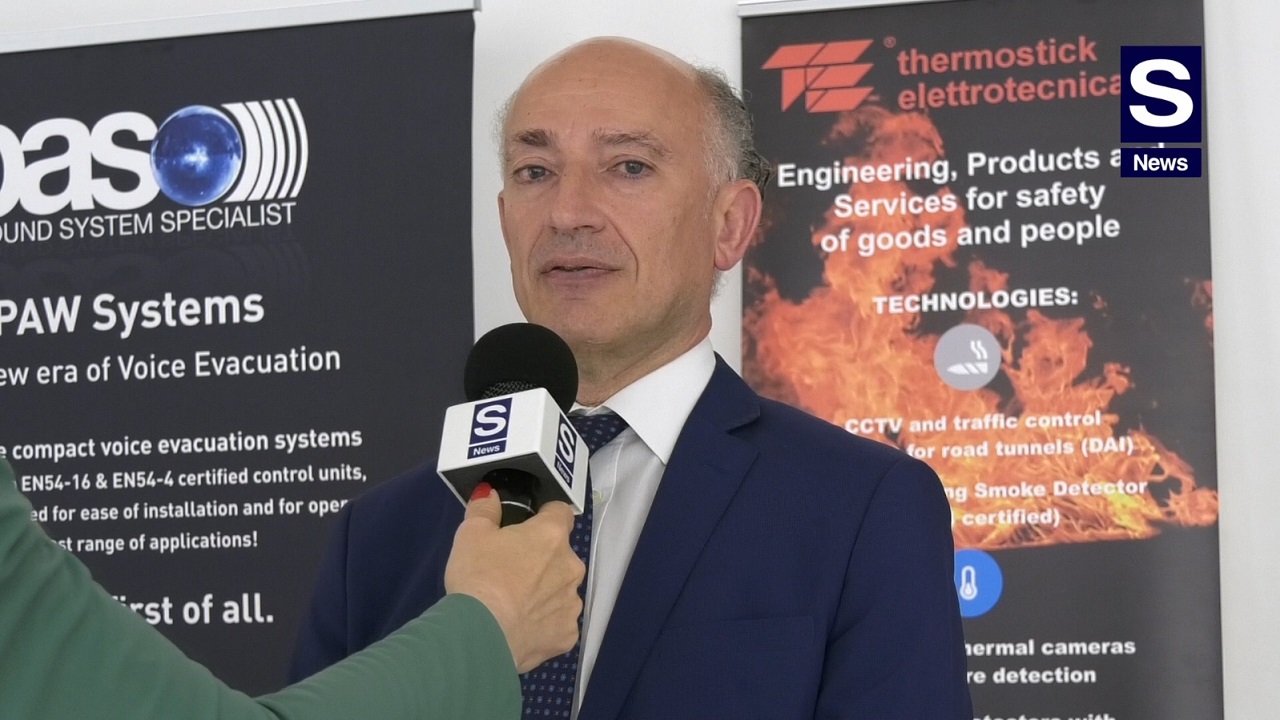 Claudio Giacalone Comandante Provinciale Vigili Fuoco Como evento Route EN 54